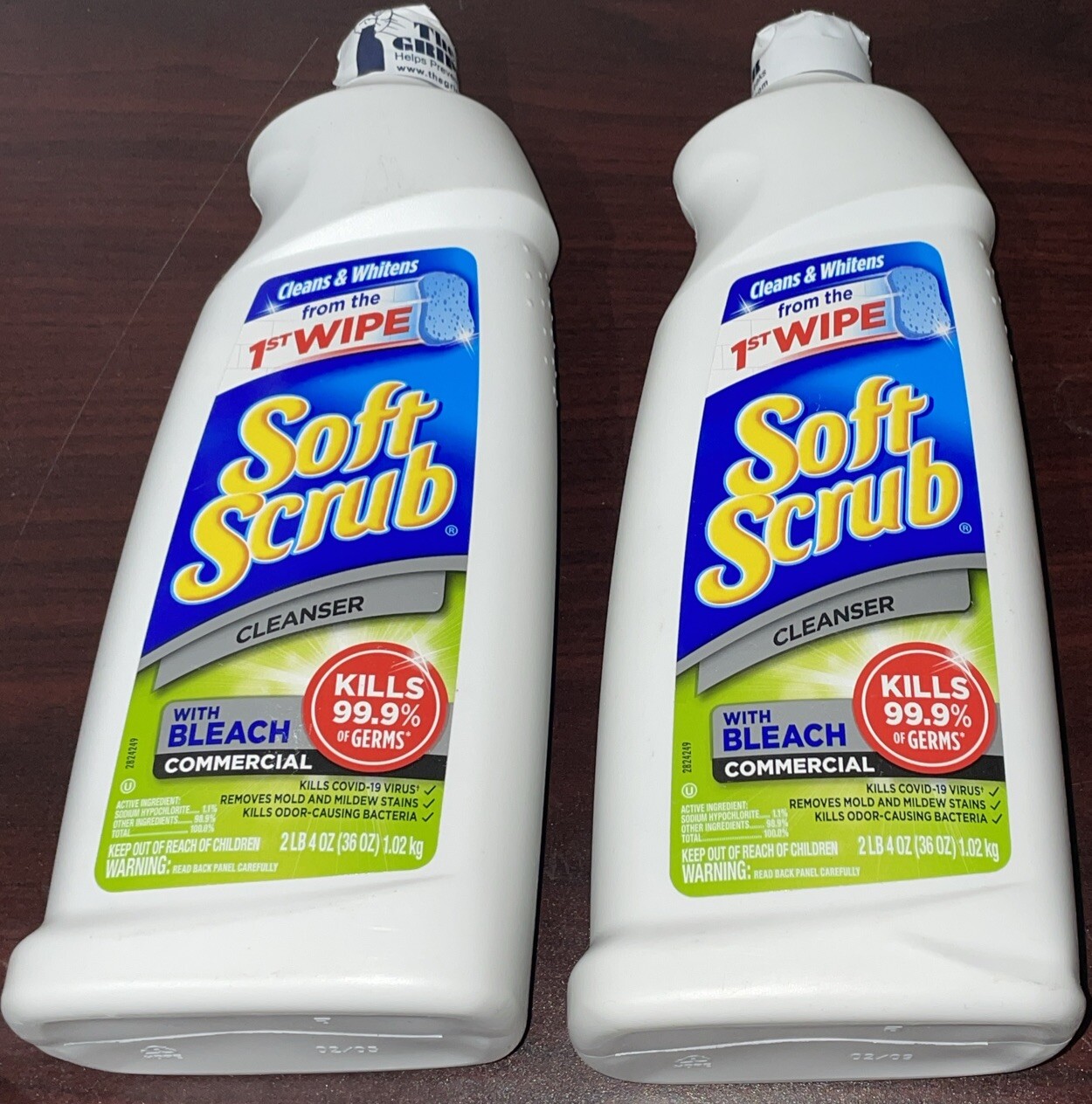2 Bottles Soft Scrub Cleanser 36 Oz Each NEW