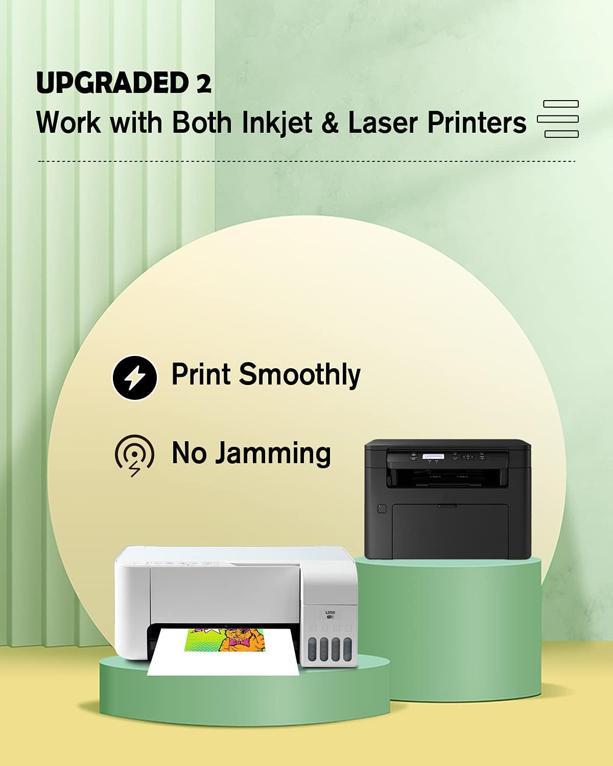 Matte Waterslide Decal Paper for INKJET & LASER Printers, No Need Spray