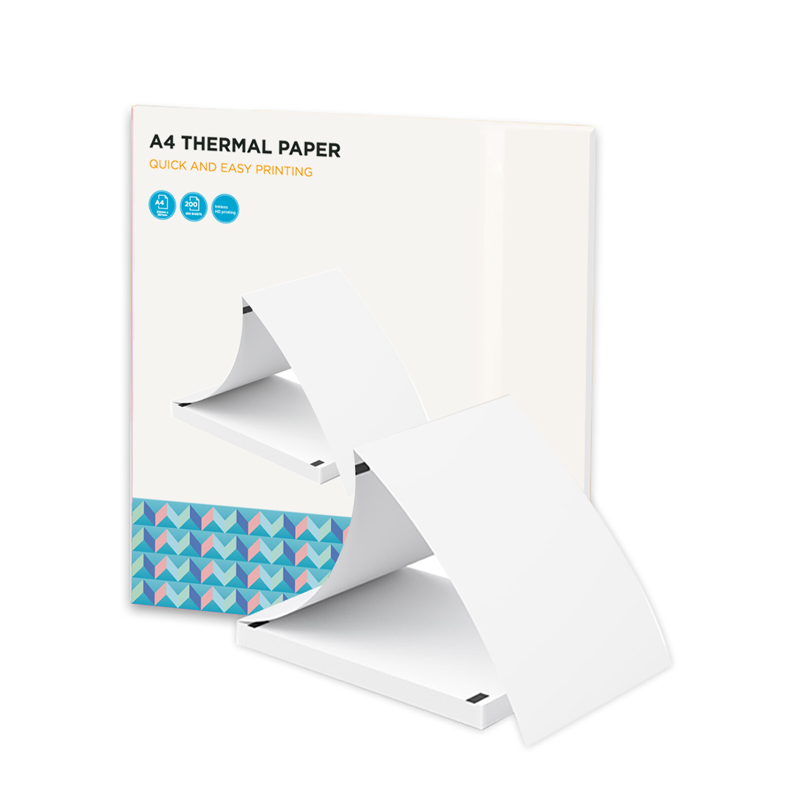 A4 Thermal Paper 200 Sheet Fanfold Printing Paper for Thermal Printer S4H9