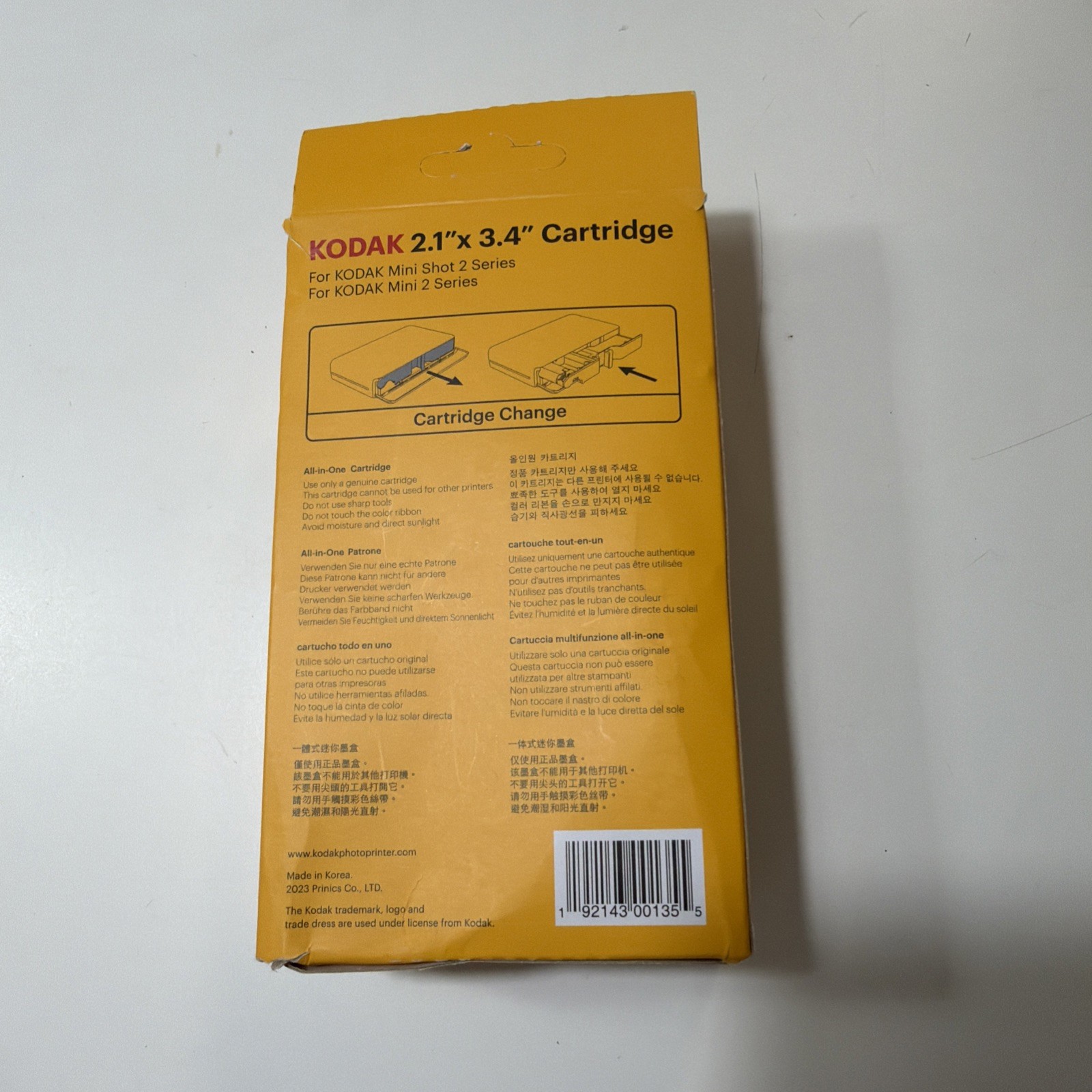 Kodak Cartridge 2.1 X 3.4 30 Sheets For Kodak Mini Shot 2 Series Brand New