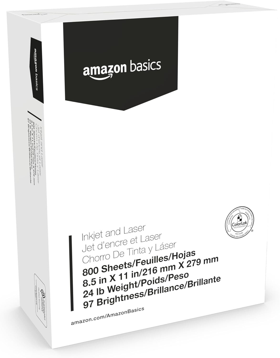 Versatile 8.5-x-11-inch Copy Paper, 800 Sheets, Works with Printers and Copiers