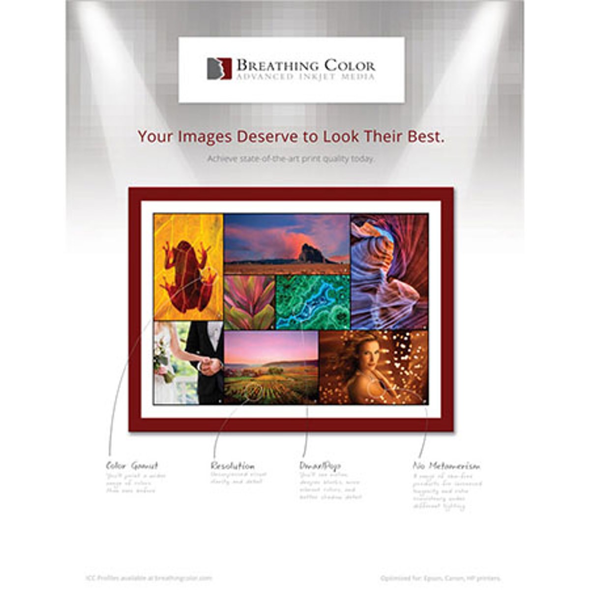 Breathing Color Vibrance Metallic Inkjet Photo Paper, 10 mil., 255 gsm, 13×19″-5