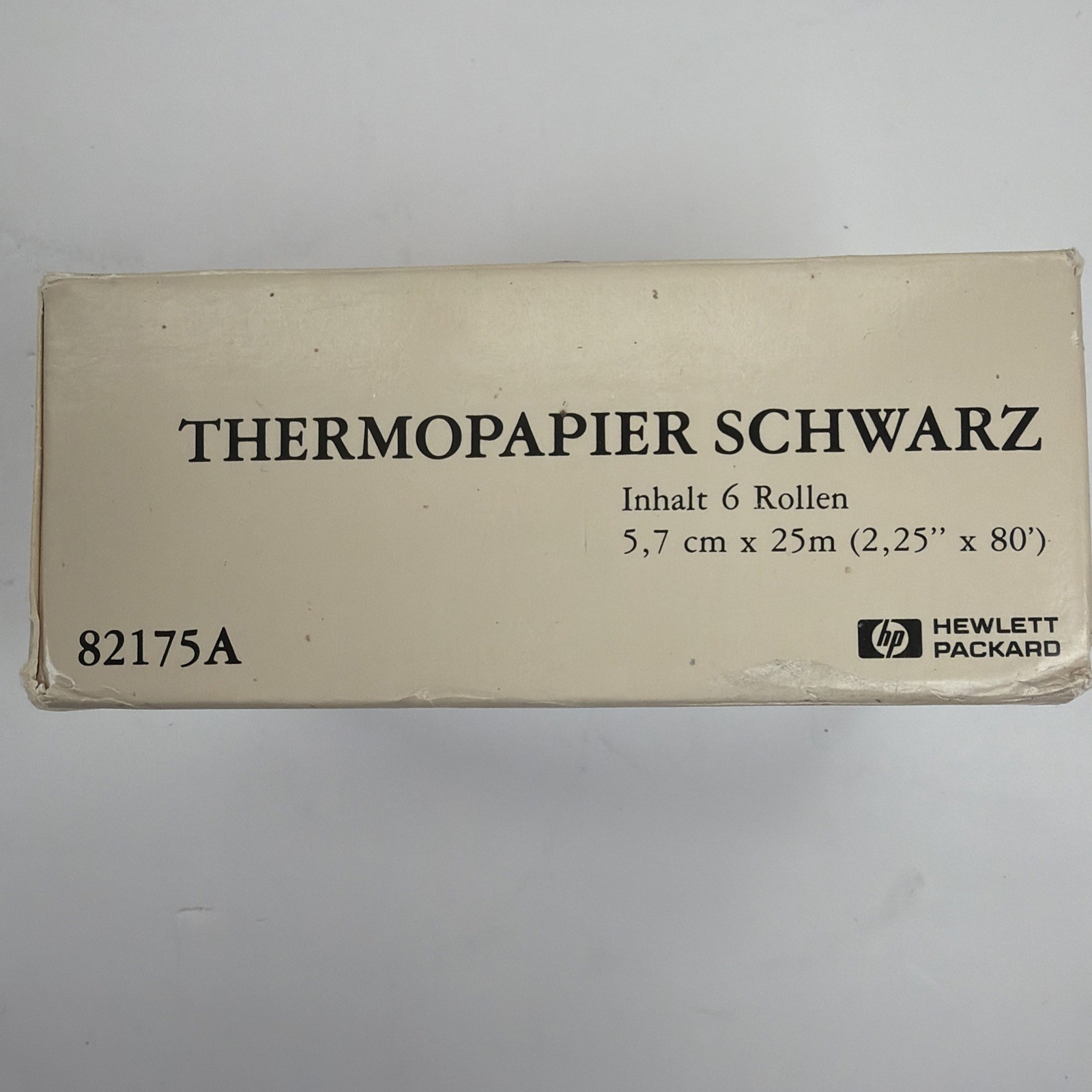 HP 82175A Black Print Thermal Paper Box of 6 Rolls 2.25″ wide