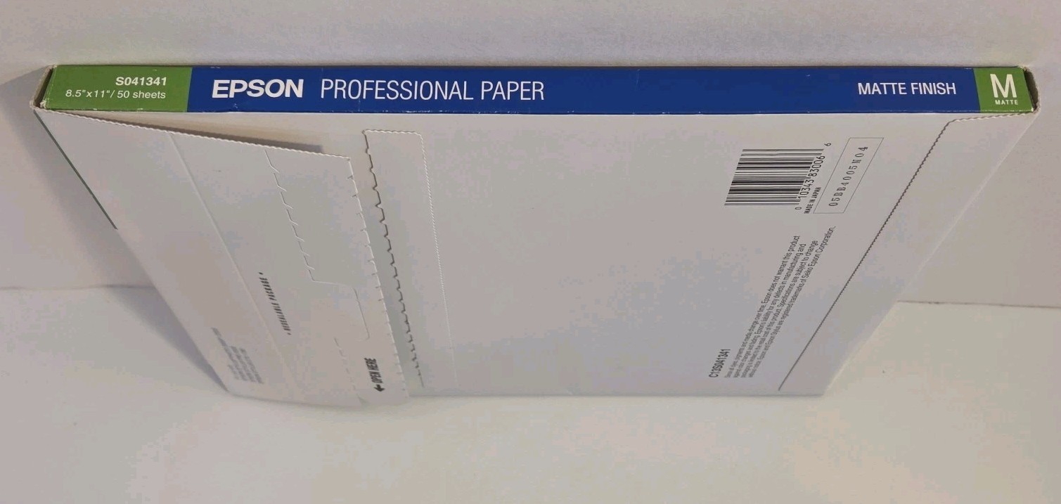 EPSON C13S041341 Enhanced Matte Paper (Archival Matte Paper) Professional 8.5×11