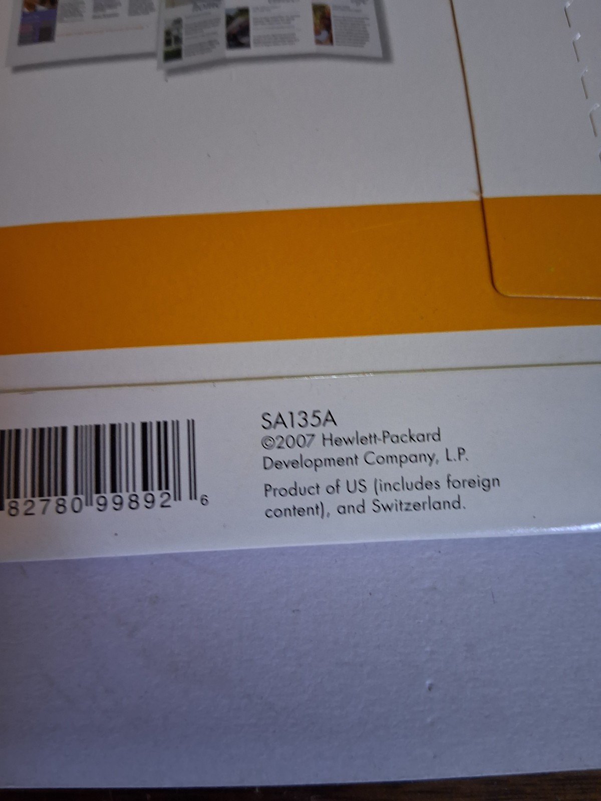 HP Marketing In A Box Kit Unopened 2007 SA135A