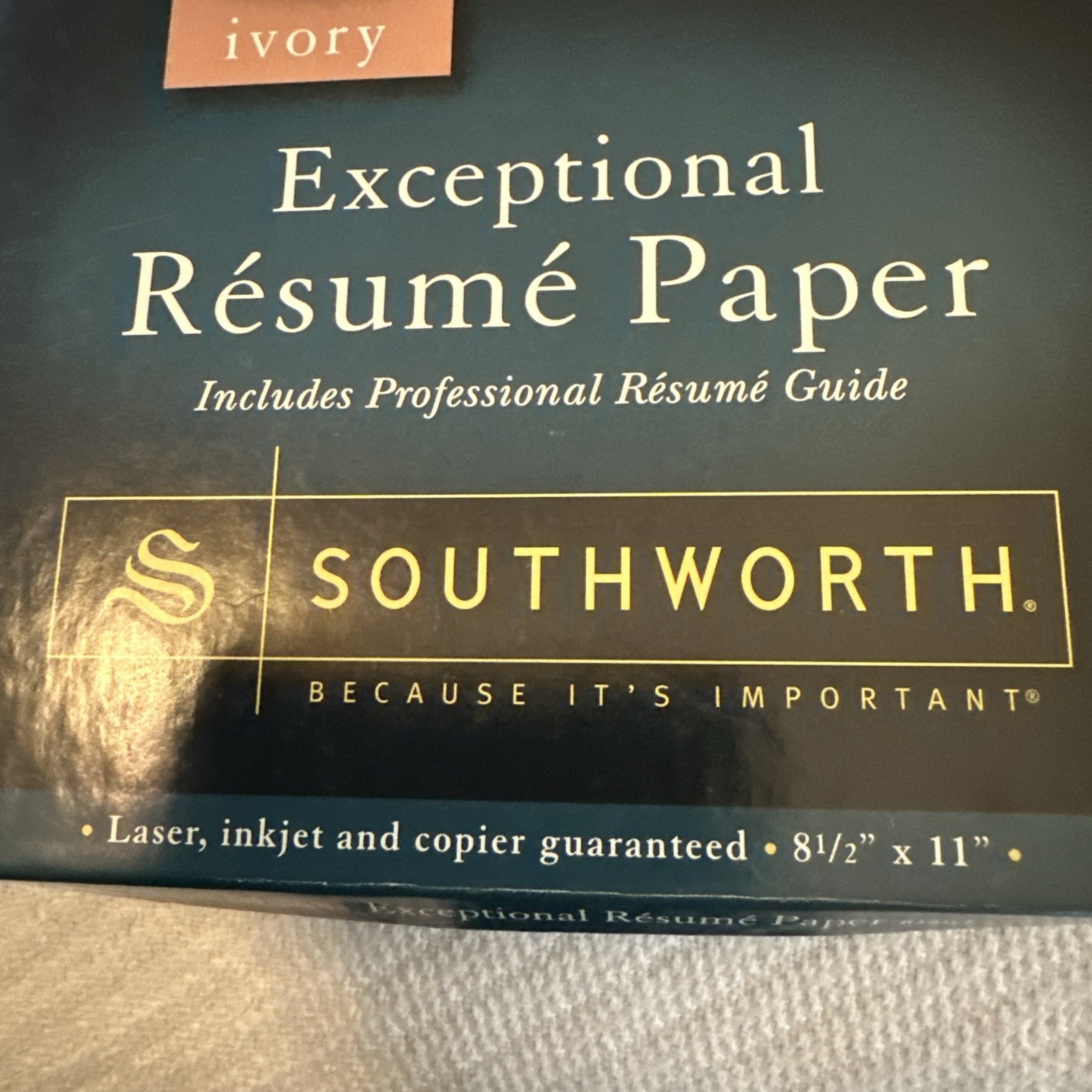 Southworth Company EXCEPTIONAL Resume Paper WATERMARKED 100 Sheets New Sealed