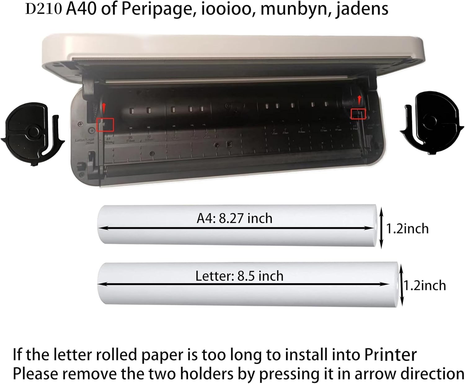 8 rolls (about 200 pages), A4, BPS free, thermal printer paper, BPA free. For