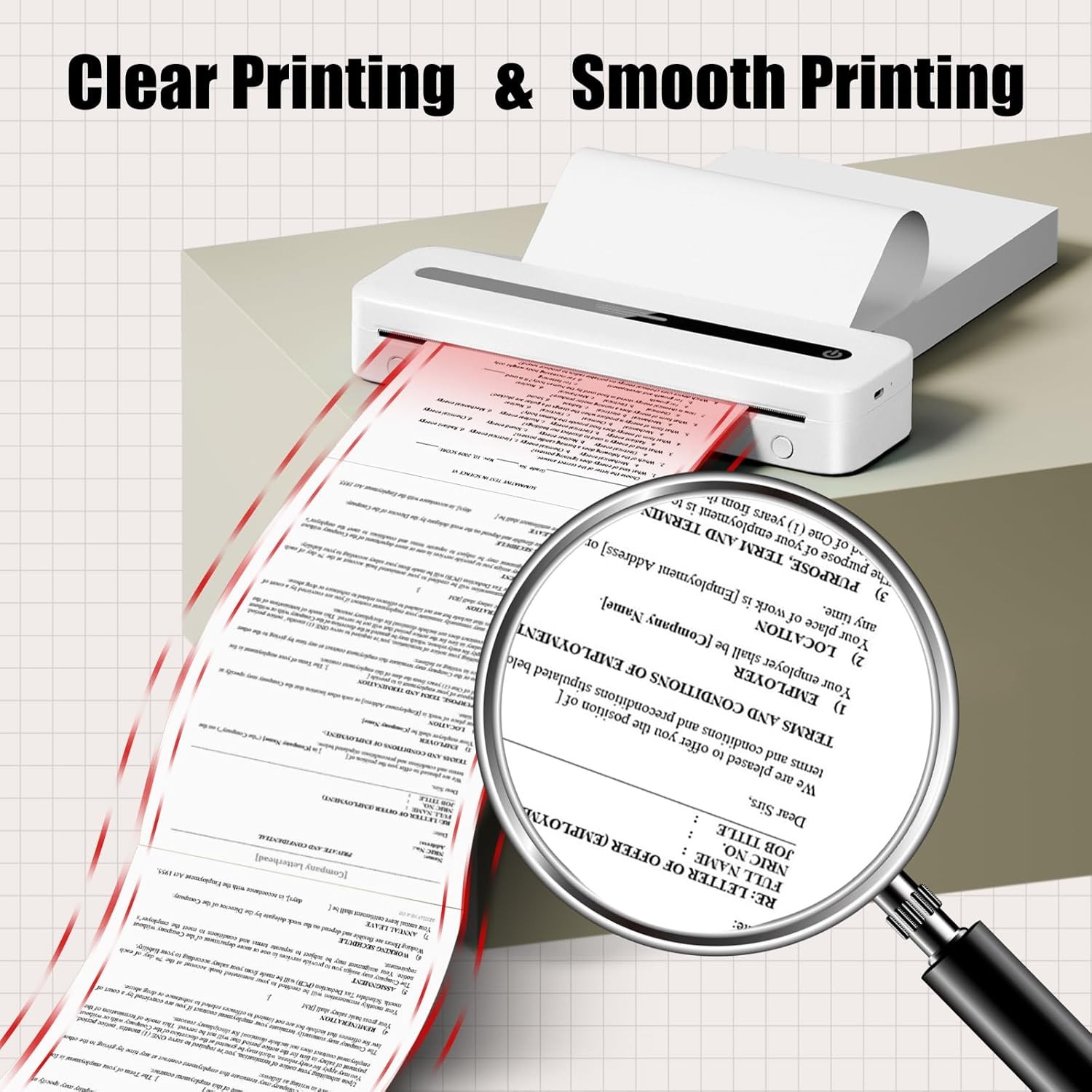 Phomemo A4 Thermal Paper, Printer Paper 8.26 x 11.69 Size, white
