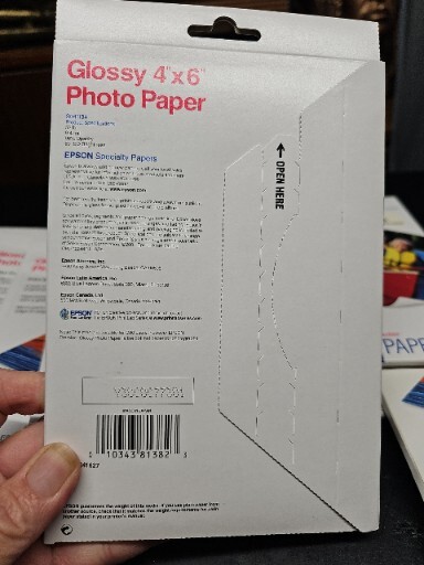 10 NEW SEALED Epson Glossy Photo Paper 4″ x 6″ , 20 Sheets X 10 Plus 2 Open
