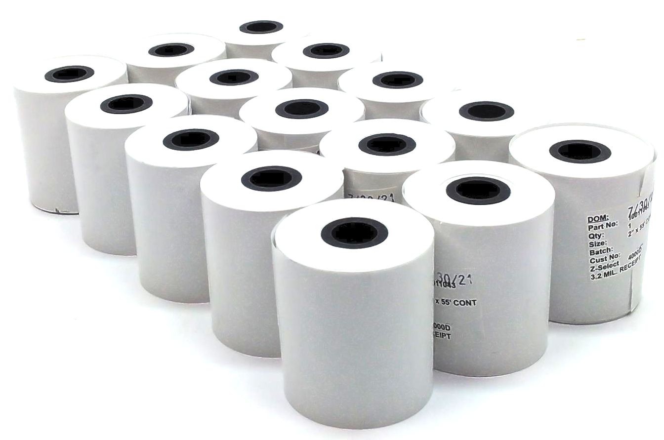 Zebra Receipt Papers 2″ x 55′ CONT Z-Select 4000D 10011043 Genuine – 36 Rolls