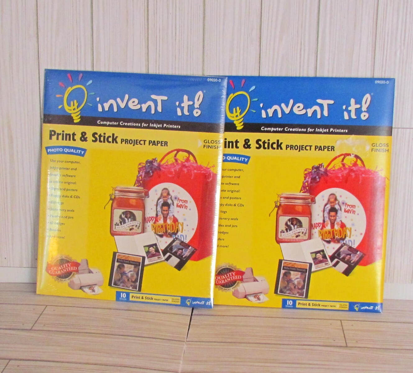 Invent It! Print & Stick Project Paper – Photo Quality Gloss Paper 18 Sheets