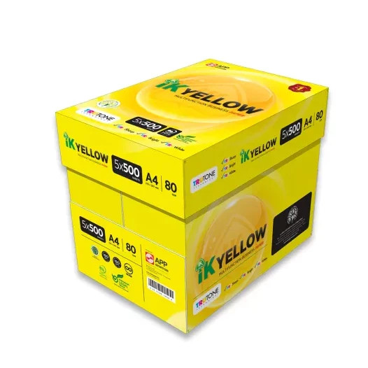 IK Yellow A4 Paper 70gsm | 500 sheets | 1 Ream