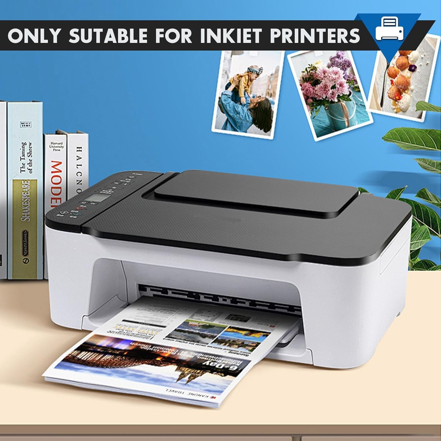 DIYMAG Printable Magnetic Sheets, Glossy 32Pcs 8.5″x11″ for Inkjet Printers