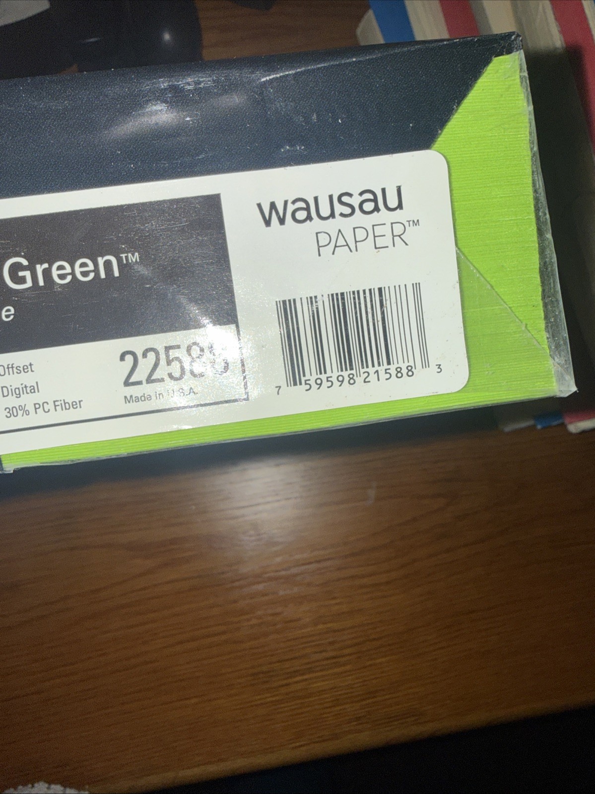 Astrobrights Wausau Premiu Color Paper, 8-1/2 x 11”, 24 Pound, Terra Green, 500