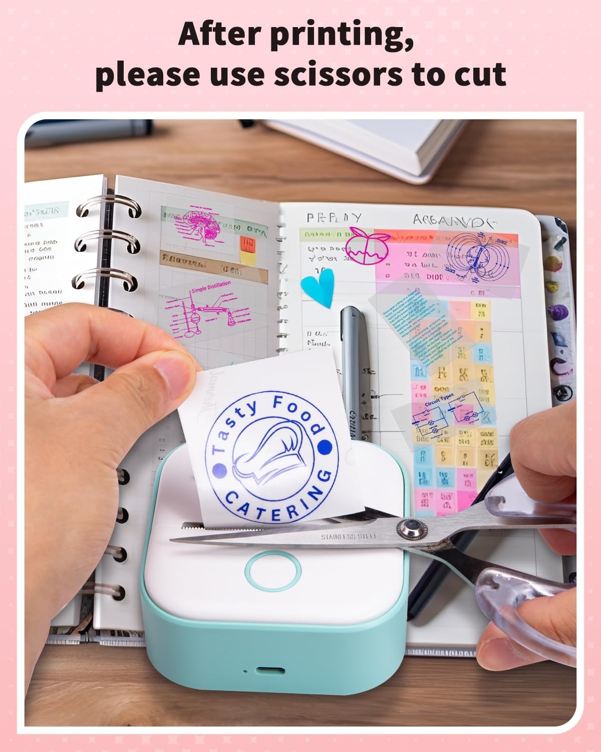 T02 Color Sticker Paper – Colorful Transparent Sticky Paper Refill Compatible…