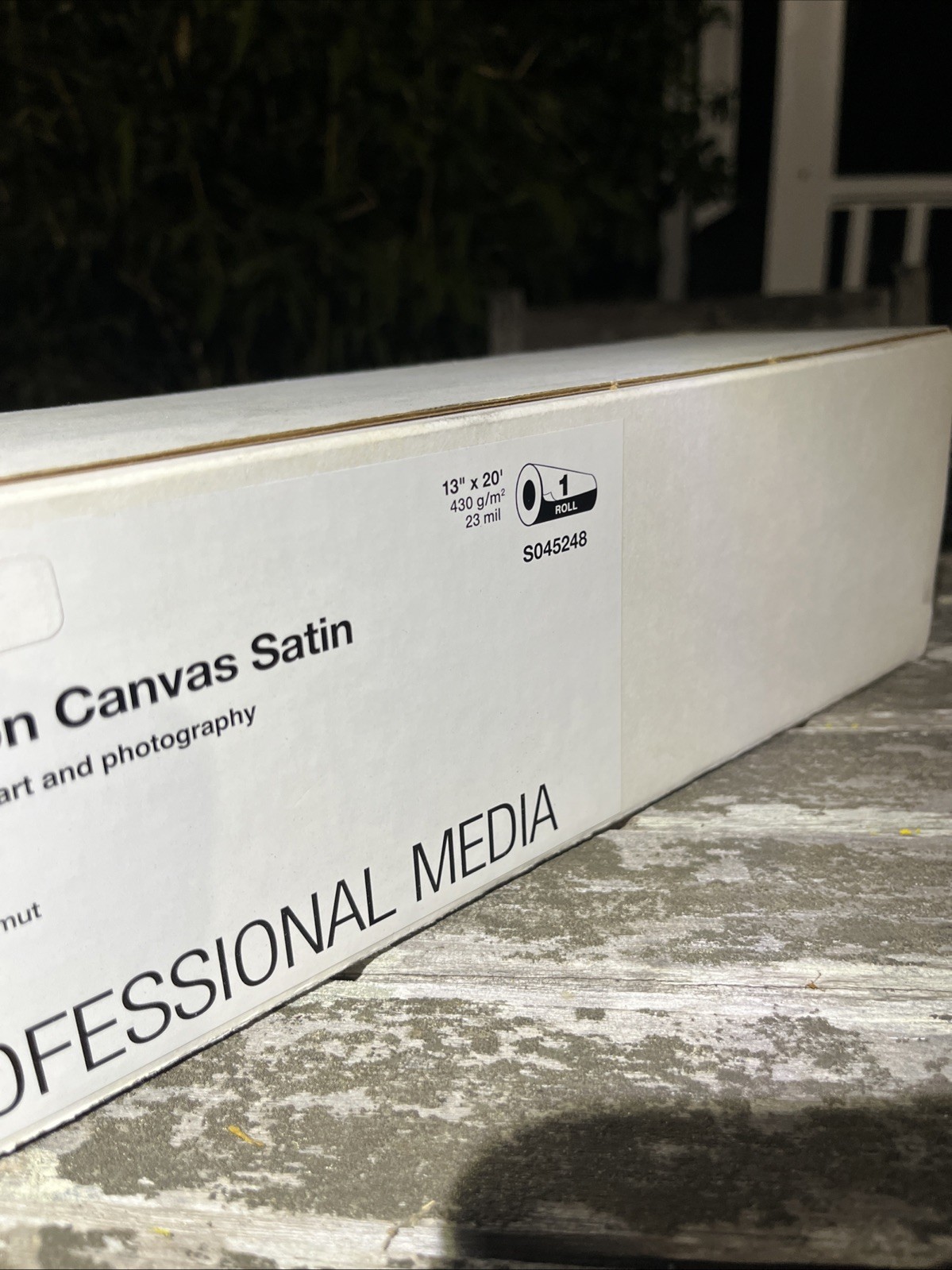 Epson Exhibition Canvas Satin S045248 13″ x 20′ Roll Archival Inkjet Paper Roll