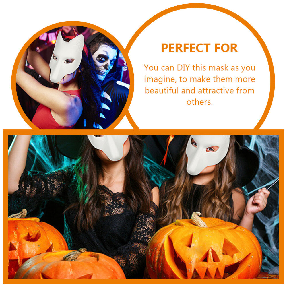 3 Pcs Fox Mask Costume Halloween Cosplay Masquerade Decorate Diy Masks