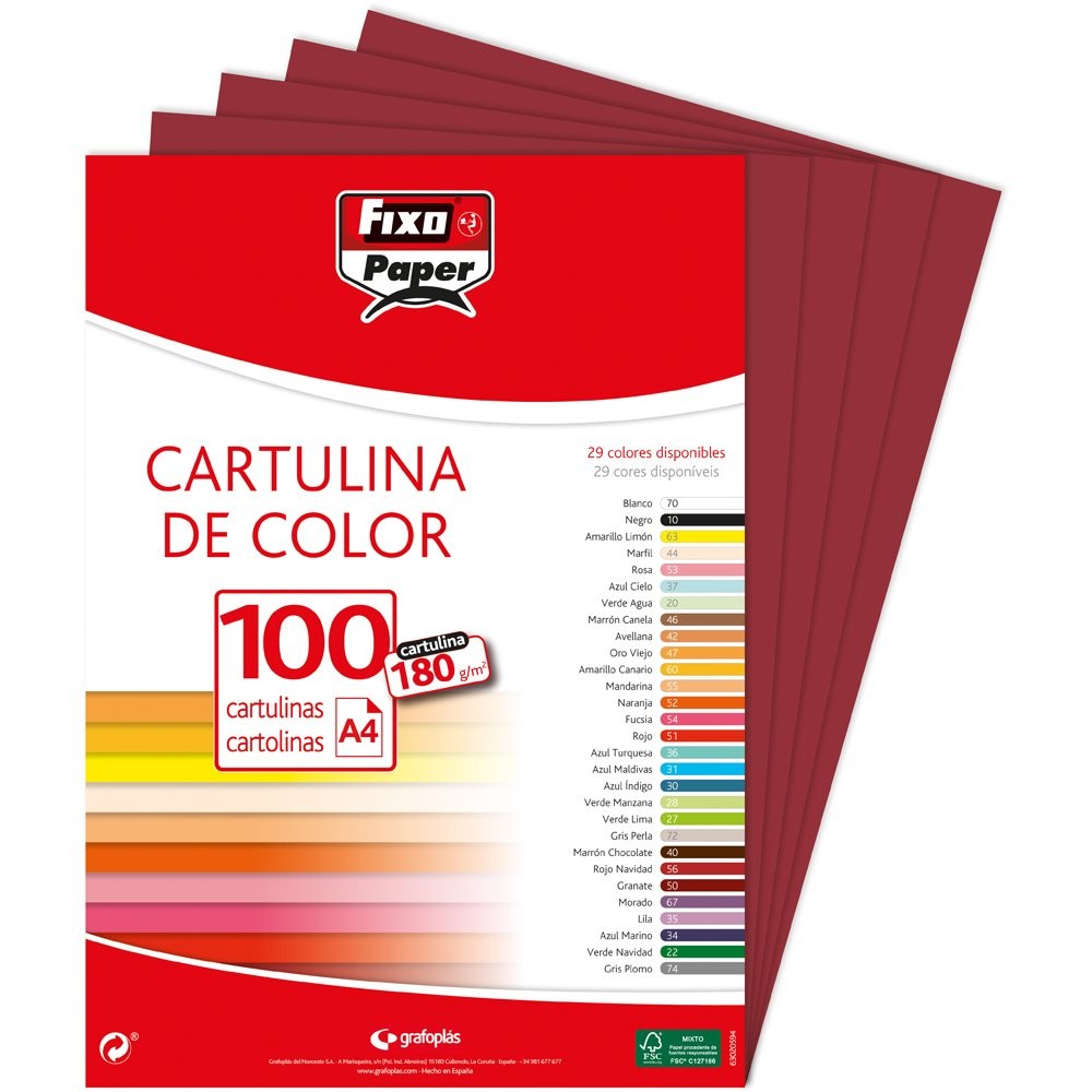 11110450 – Pack of 100 Boxes, A4, Maroon