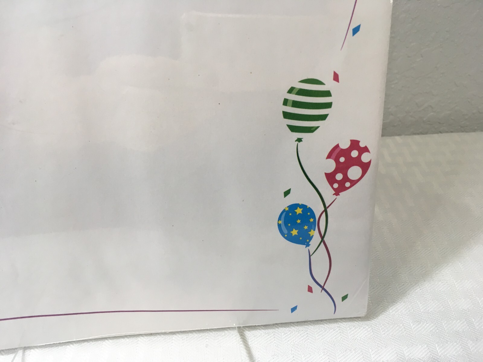 COMPUTER PAPER / BALLOON THEME / 40 SHEETS / GREENBRIER / NEW