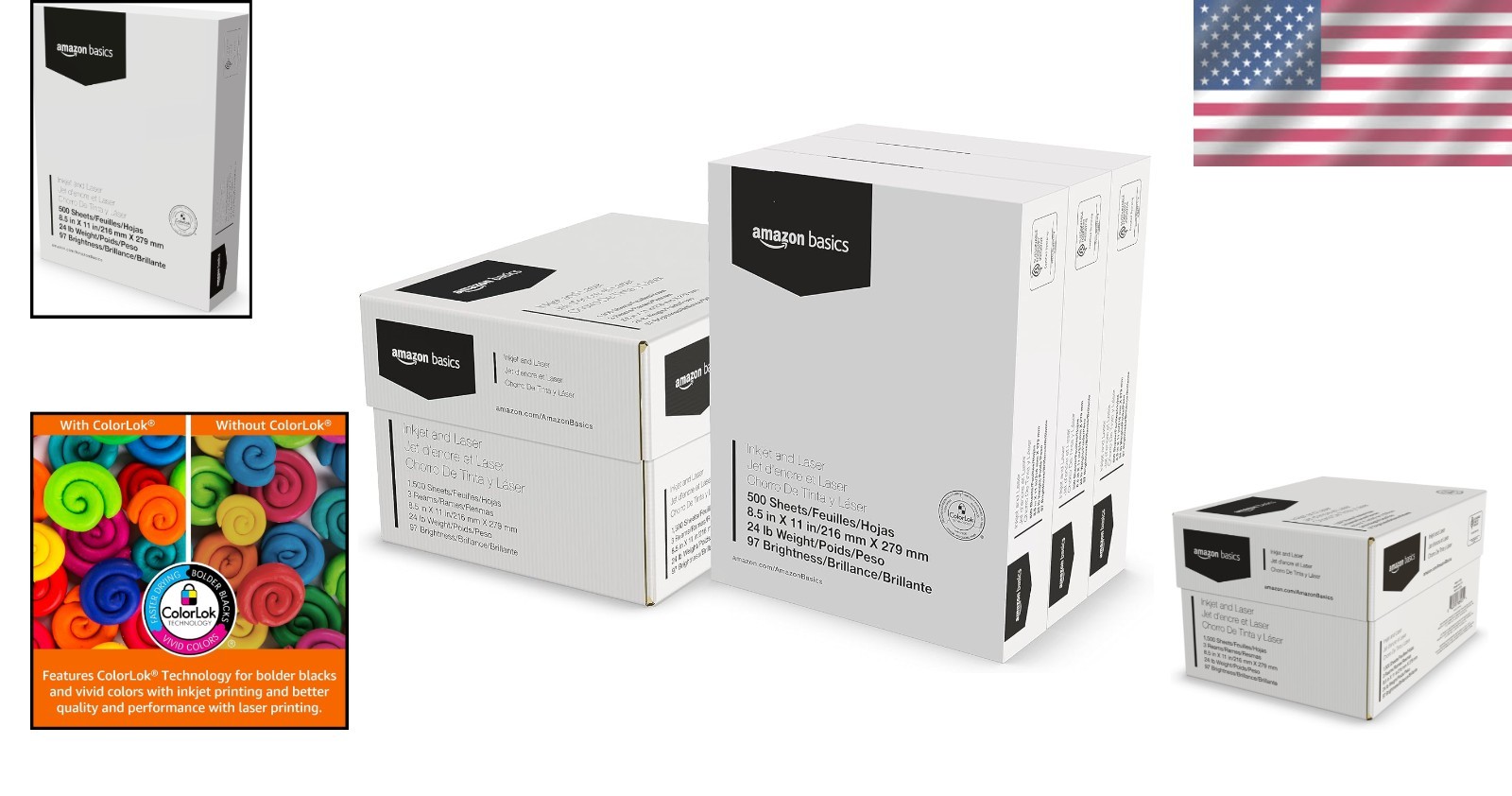 Multipurpose 24lb Bright White Printer Paper – 1500 Sheets for Crisp Prints