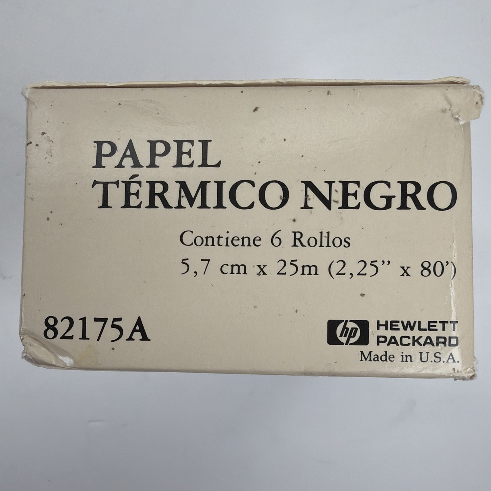 HP 82175A Black Print Thermal Paper Box of 6 Rolls 2.25″ wide