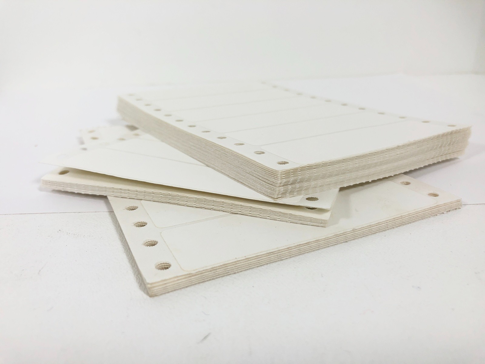 Continuous Dot Matrix Vintage Printer Paper Tractor Feed Green Bar stripe Solid