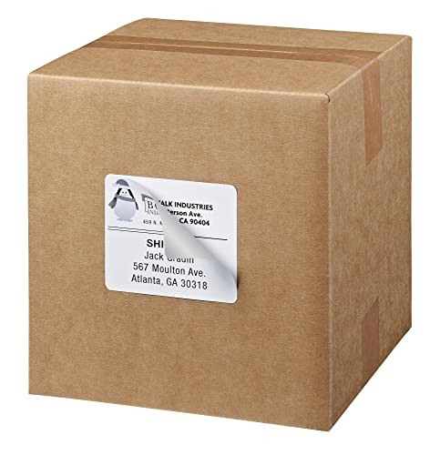 Shipping Address Labels, Laser & Inkjet Printers, 3-1/3×4 Labels, 60 Labels