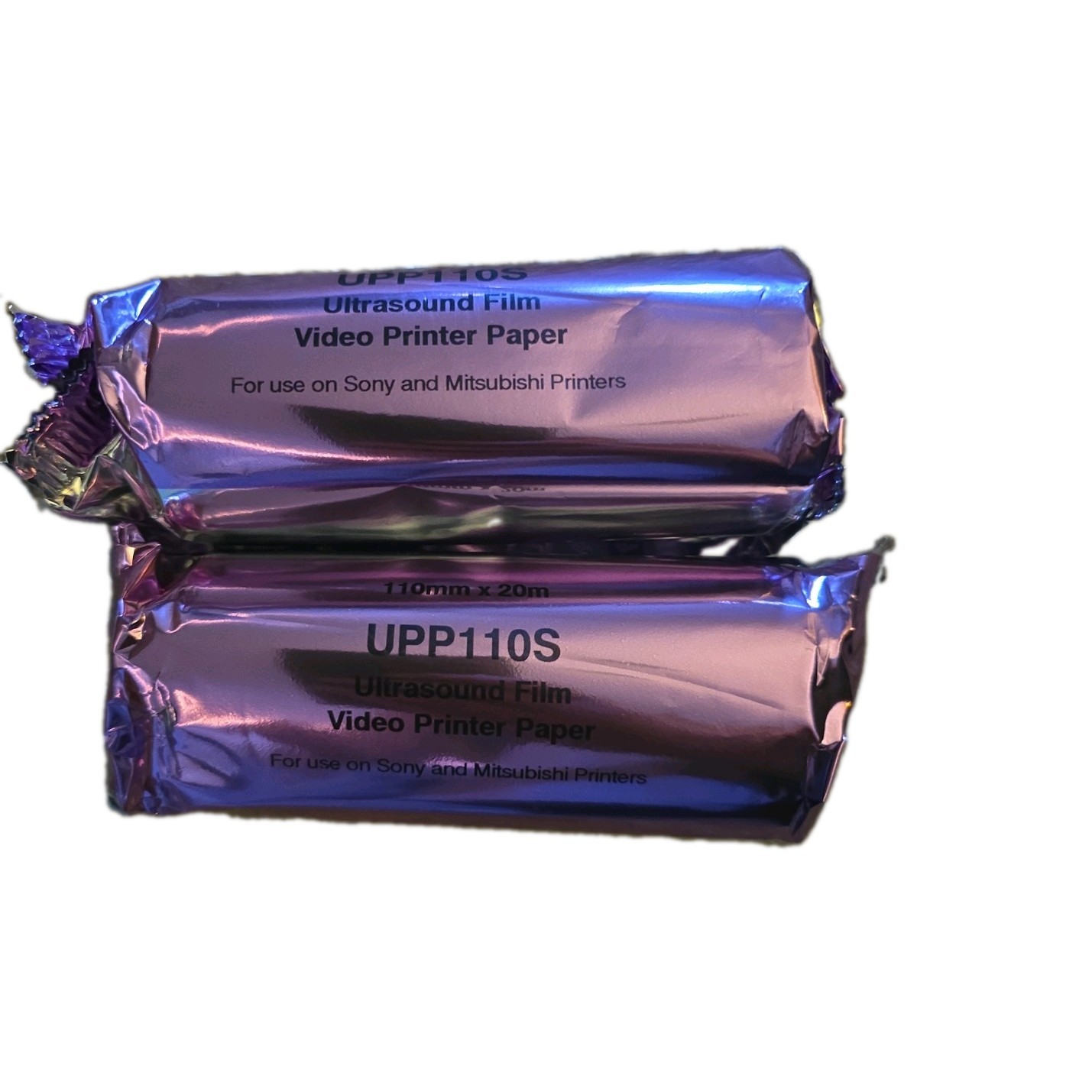 2 Rolls Of Thermal Film UPP110S Ultrasound Film Video Printer Paper