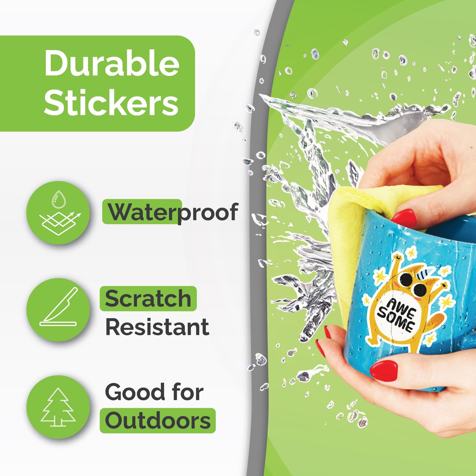 Printable Vinyl Sticker Paper for Inkjet Printers – 34 Matte White Sheets