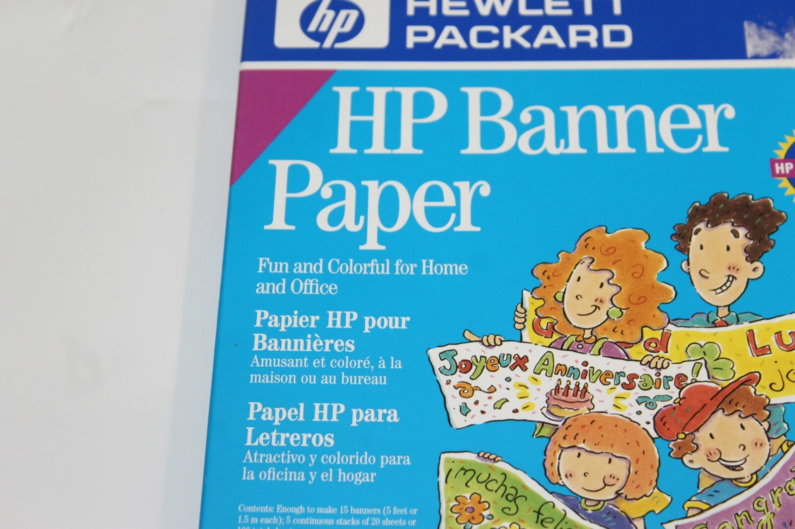 HP Banner Paper 15 Count NEW