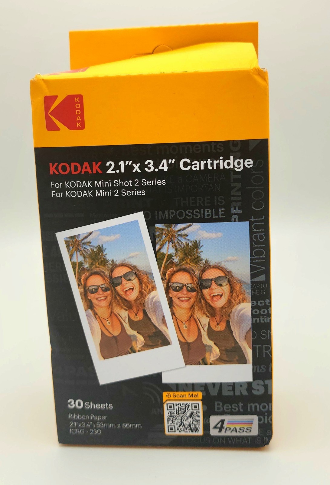 Kodak Cartridge 2.1 X 3.4 30 Sheets For Kodak Mini Shot 2 | Mini 2 Instant
