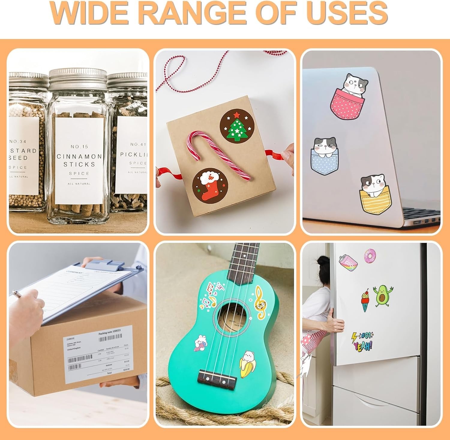 Matte Printable Shipping Labels – 40 Sheets, 5.5×8.5 for All Printers