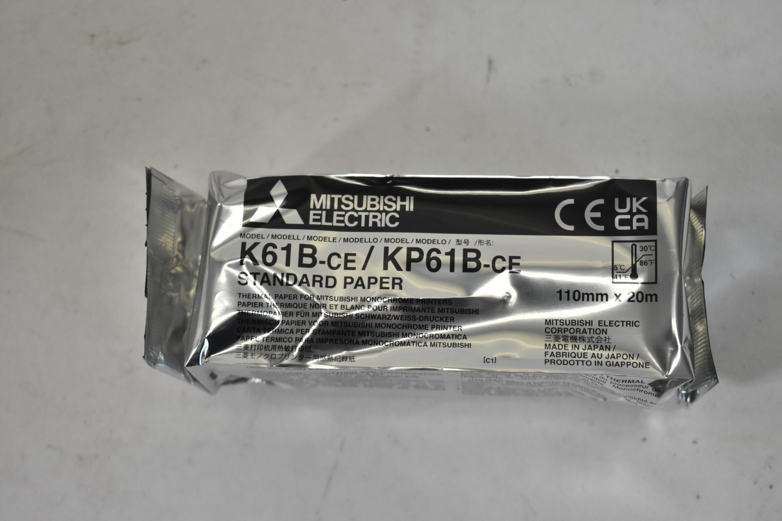 4 Mitsubishi Electric Thermal Papers For Monochrome Printers K61B-CE Standard