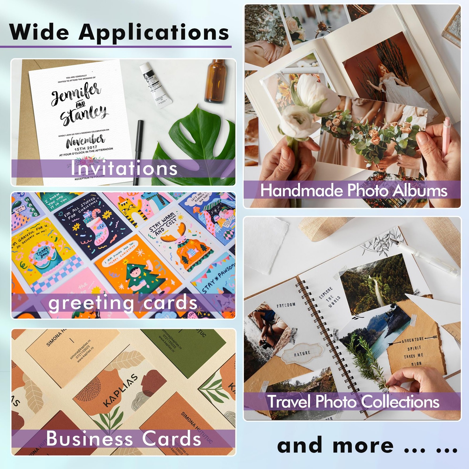 100 PCS Photo Paper Matte Coated 4×6 Inch Fits Inkjet Printer 48LB Sheets