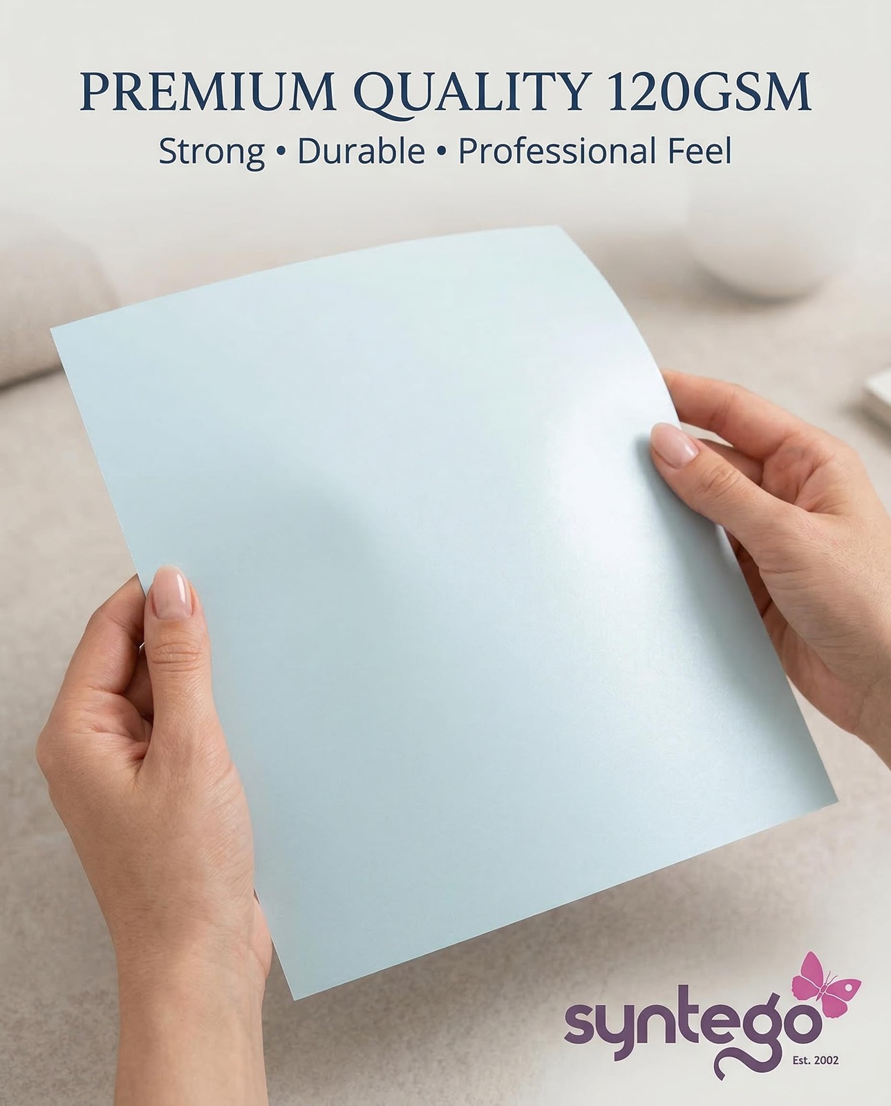 A4 Blue Majestic Pearlescent Shimmer Paper Double Sided 120gsm Suitable for…
