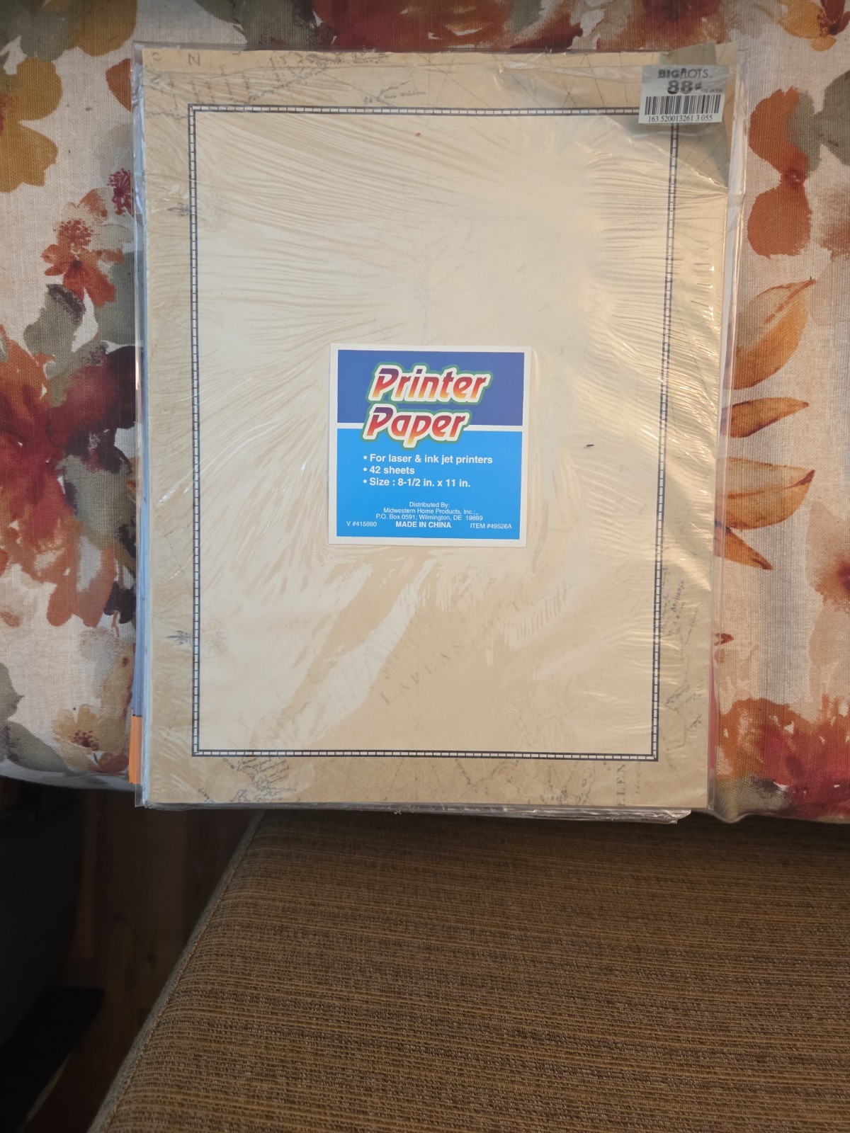 LOT of Decorative Computer Paper Open/Partial Packs And Sheets.