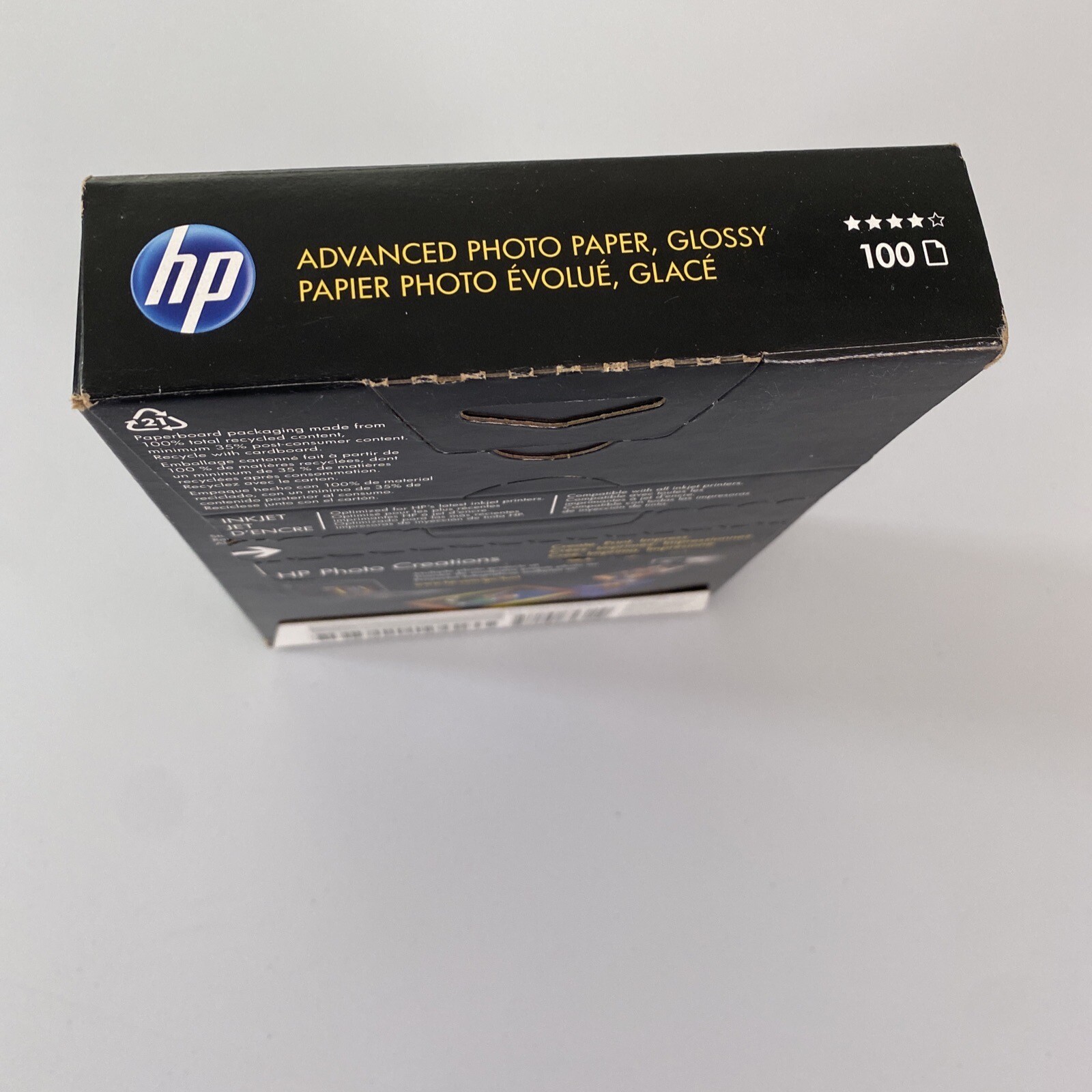 HP Advanced Ink Jet Photo Paper 66 lbs. Glossy 4 x 6 100 Sheets Q6638A NEW