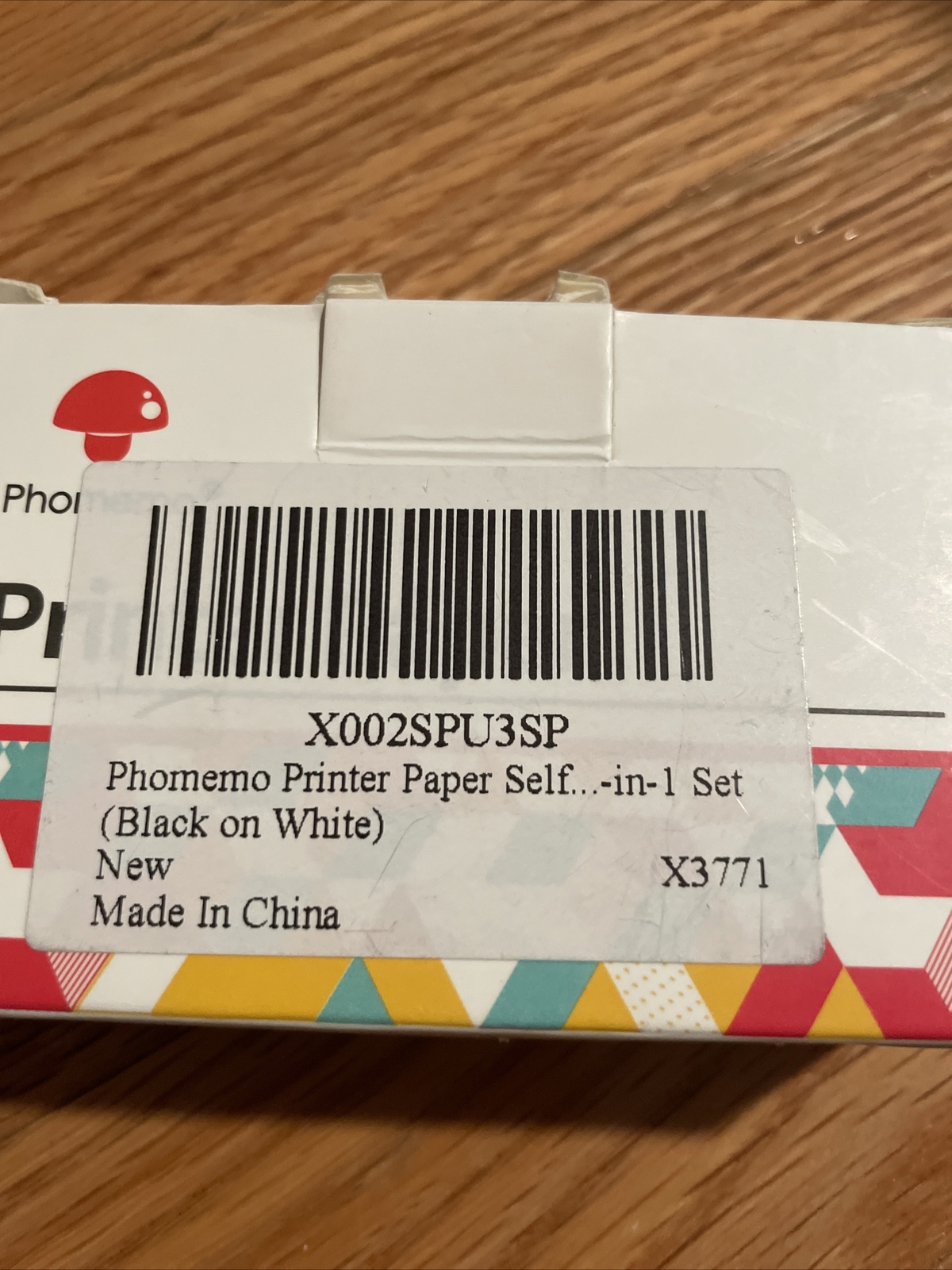 Phomemo M02 Gold Glitter Thermal Label Printer Paper Adhesive 50mmx3.5m 3 Rolls
