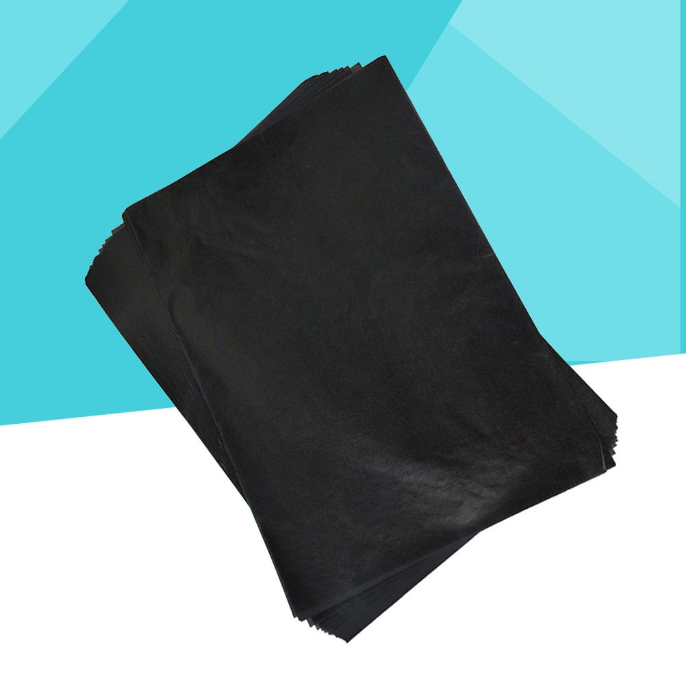 100Pcs Reusable Carbon Transfer Paper for Painting Tracing Black Sheets