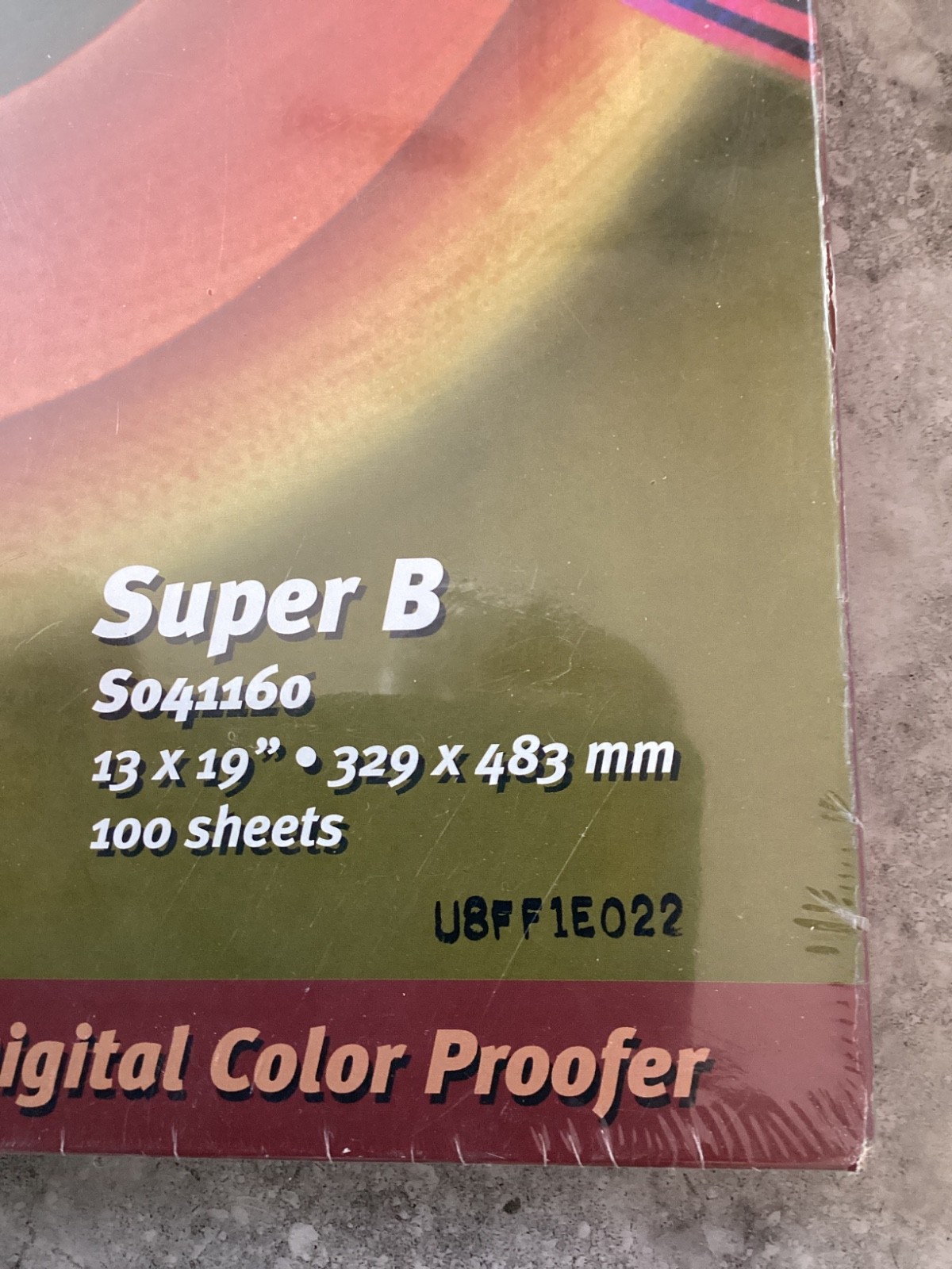 DuPont Epson Commercial Proofing Paper -SUPER B, S041160, 100 Sheets