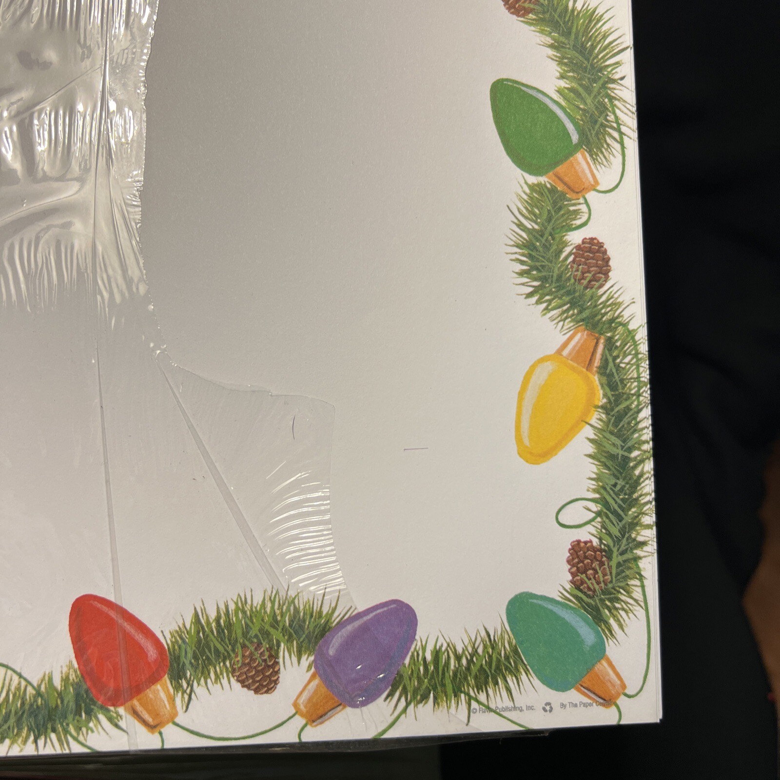 80+ Sheets Computer Paper Happy Holidays 3 Designs Laser & Ink Jet Horn Bulb