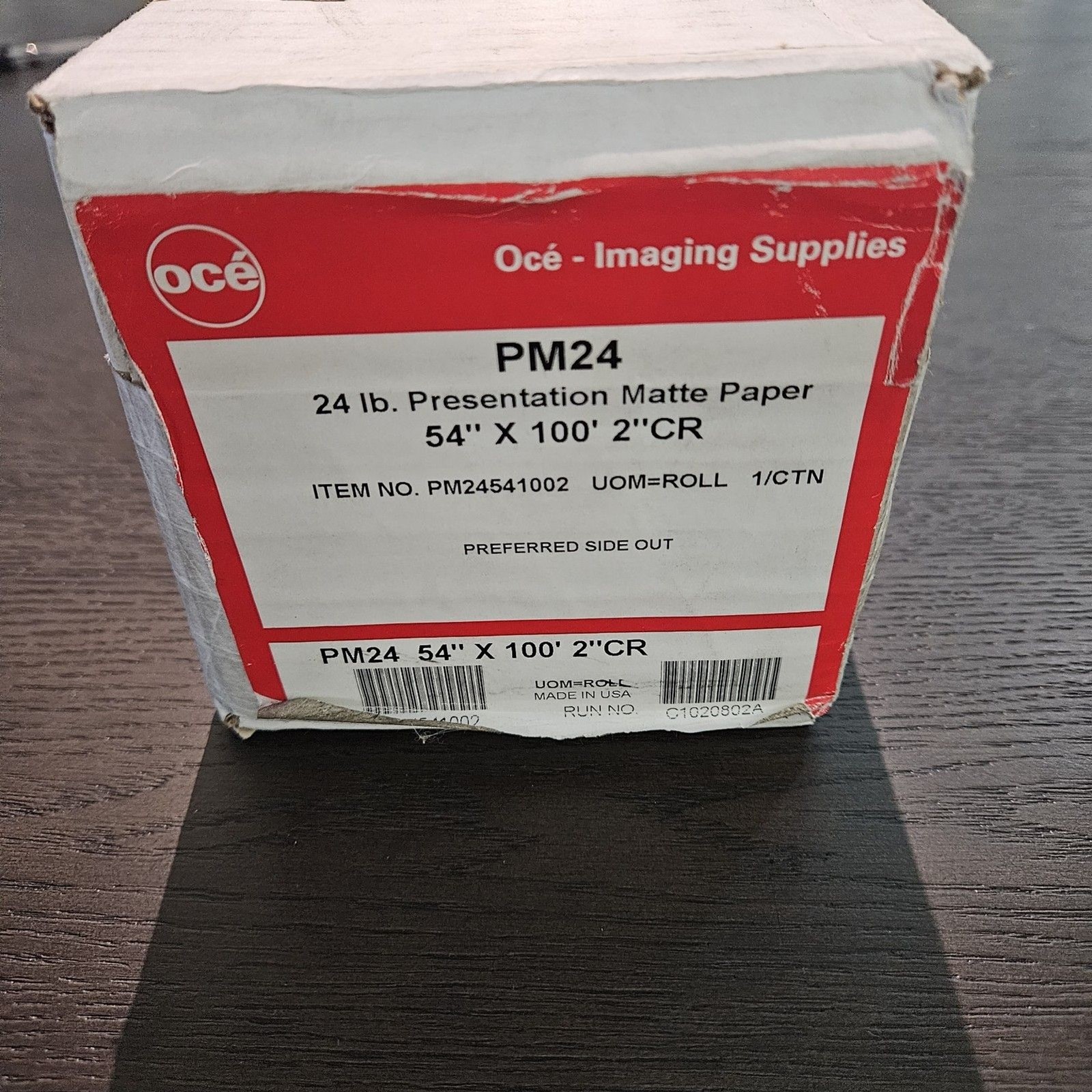 OCE PM24 Matte Presentation Paper 54″ X 100′ 2″ Core 24 Lbs Roll