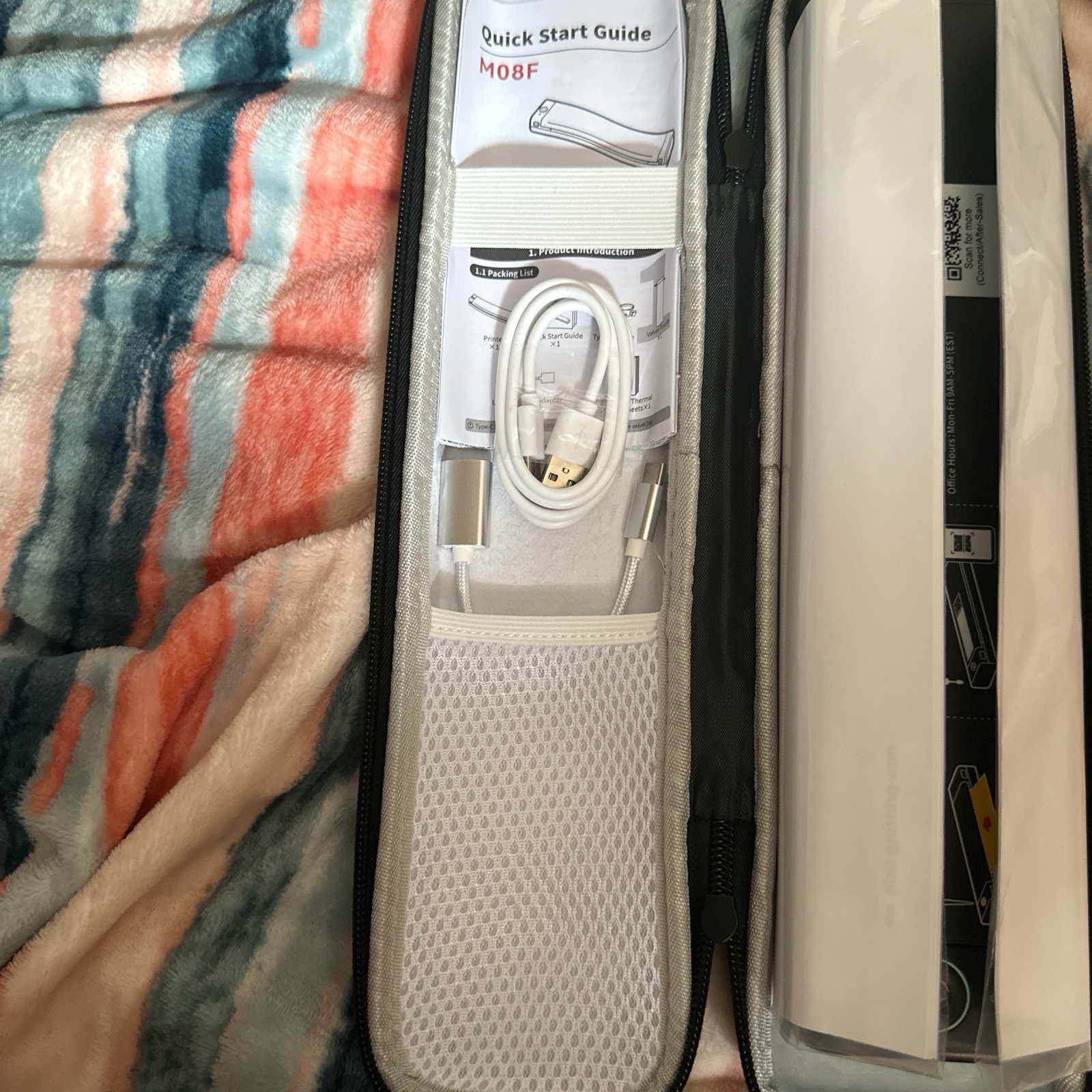Phomemo M08F Wireless Bluetooth Portable Thermal A4 Printers with Carry Case lot