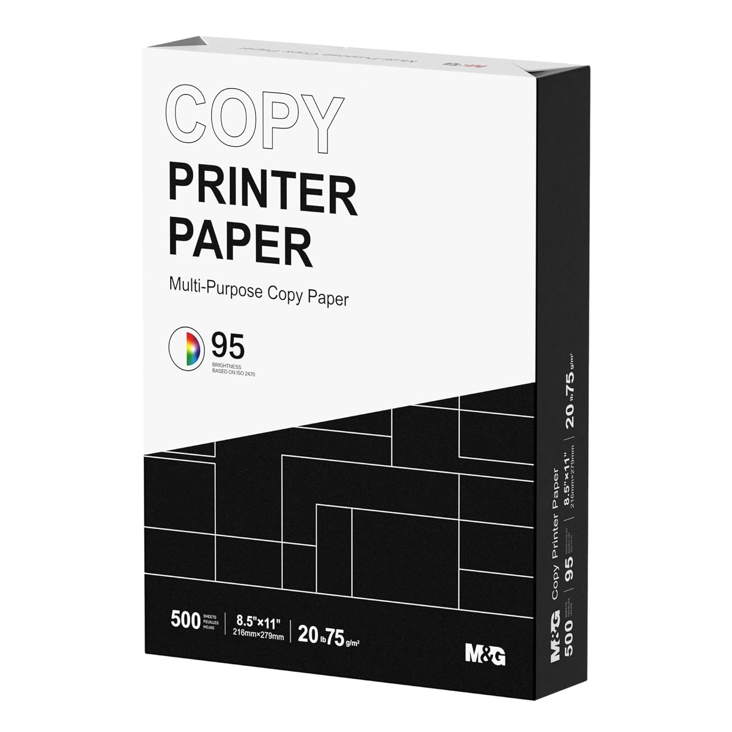 8.5×11 Jam-Free Printer Paper, 20lb Weight – Ideal for Bright, Clarity Printing