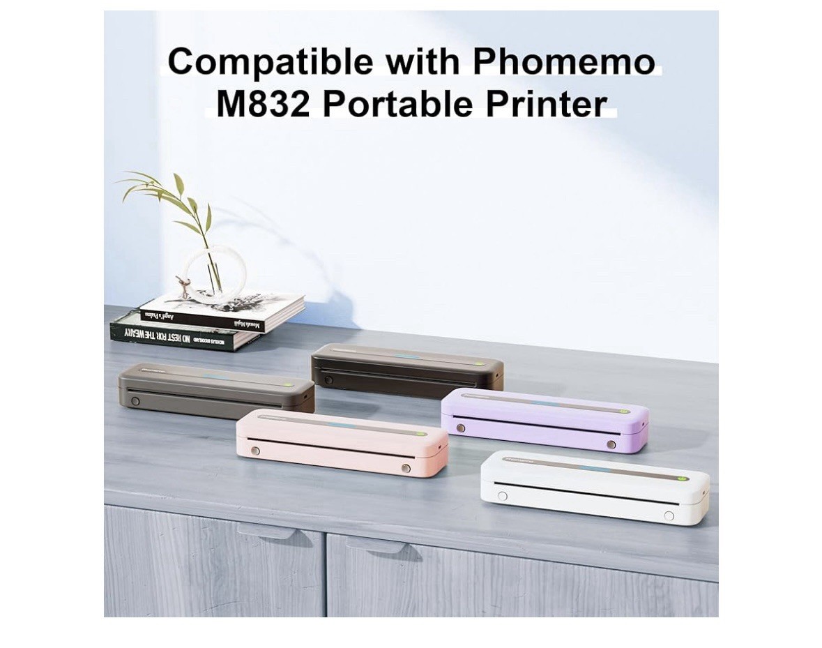 2 Rolls Phomemo Thermal Paper 8.5’’ x 11’’ US Letter Size, Advance. Thermal.
