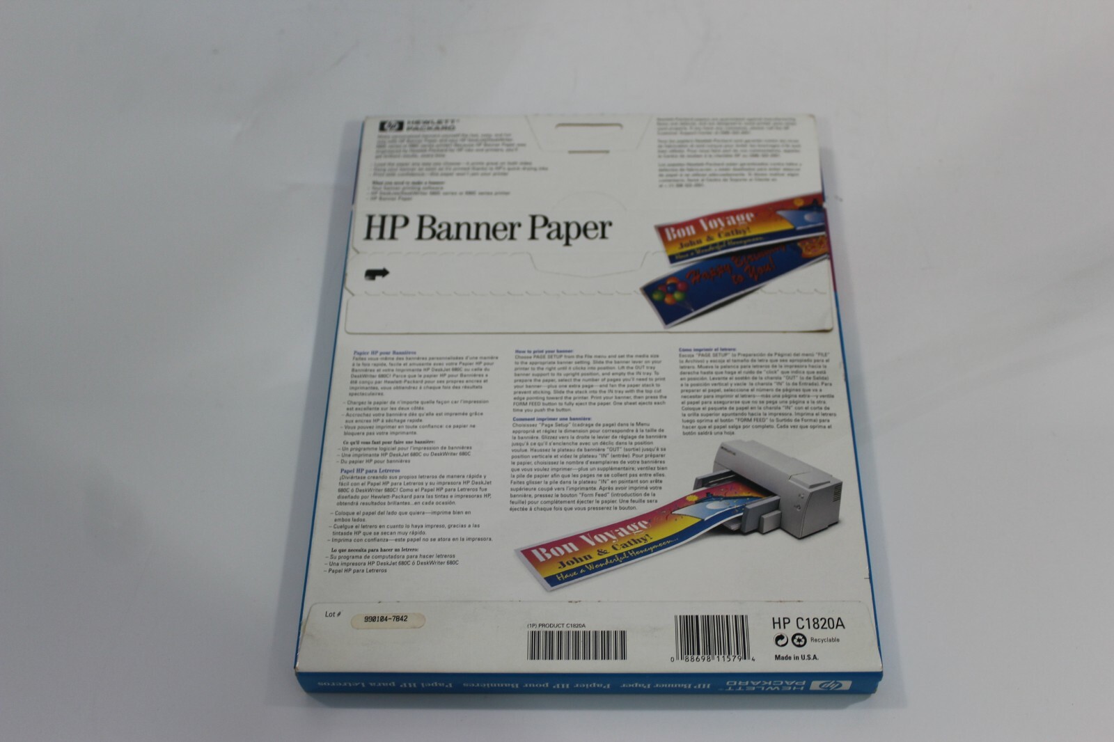 HP Banner Paper 15 Count NEW