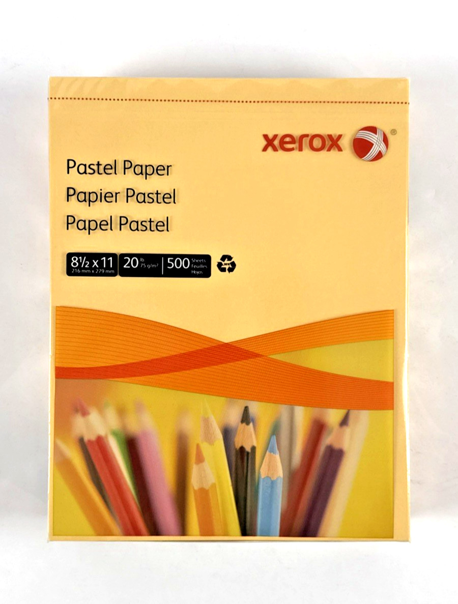NEW SEALED Xerox BUFF Multipurpose Paper Tan 20lb 8.5×11 500 Sheets FREE SHIP