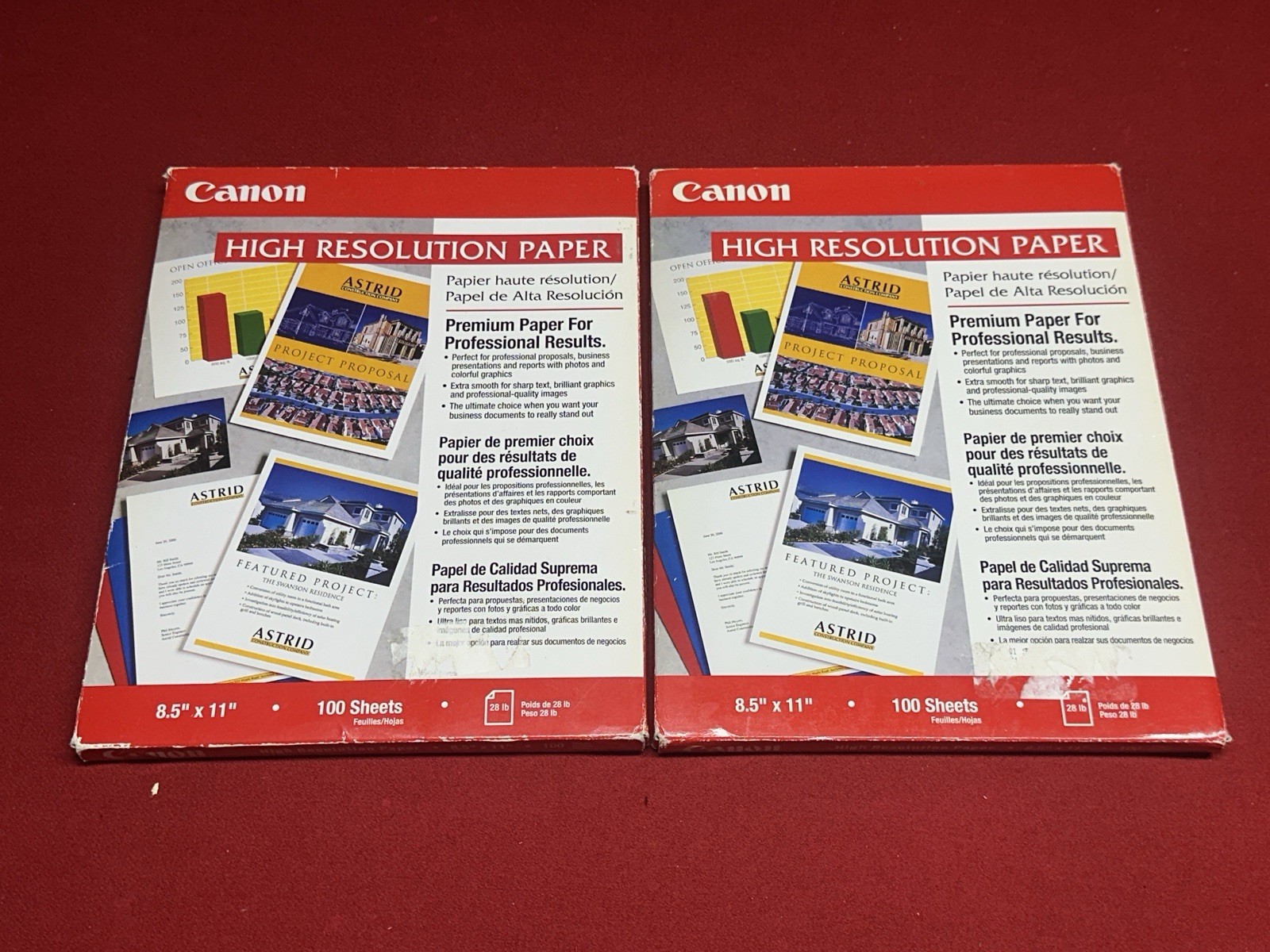 Canon HR-101 High Resolution Paper 8-1/2 x 11, White, 100 Sheets – FREE SHIPPING