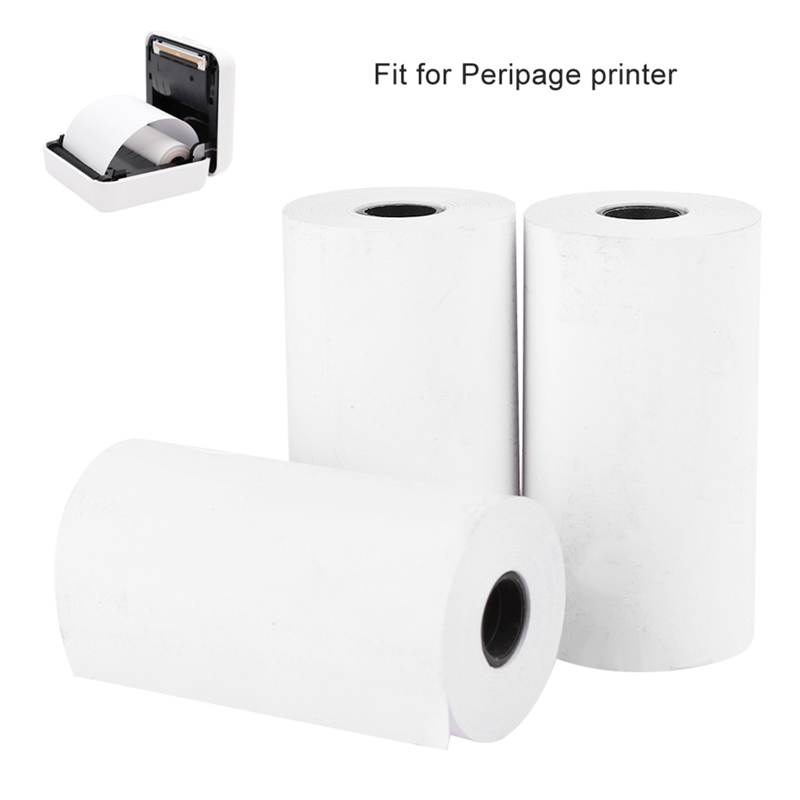 3PCs Thermal Paper Printing Machine Accessories Waterproof 57MM For Peripage