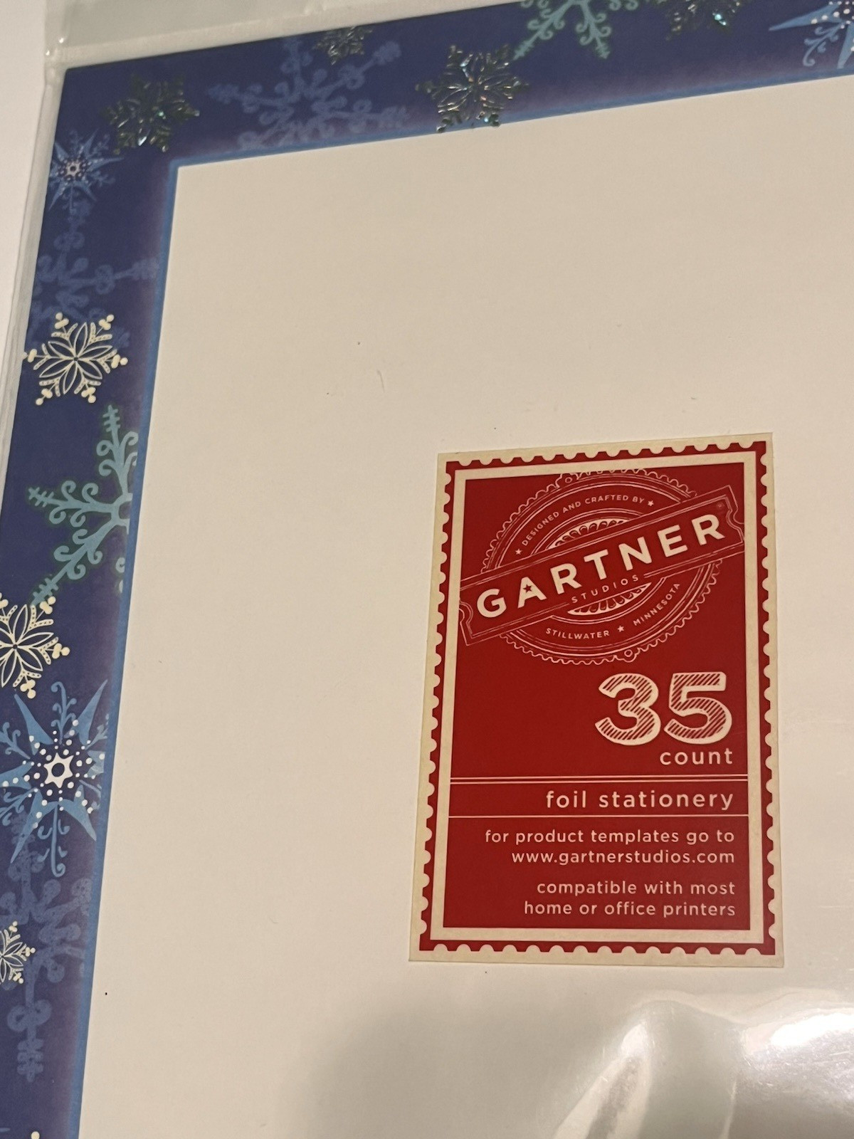 Computer Printer Paper 4 Packs/170 Sheets Hearts And Snowmen Border Stationery